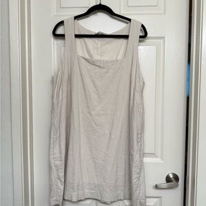 Abercrombie & Fitch Tan Cream Boxy Sleeveless Tank Top